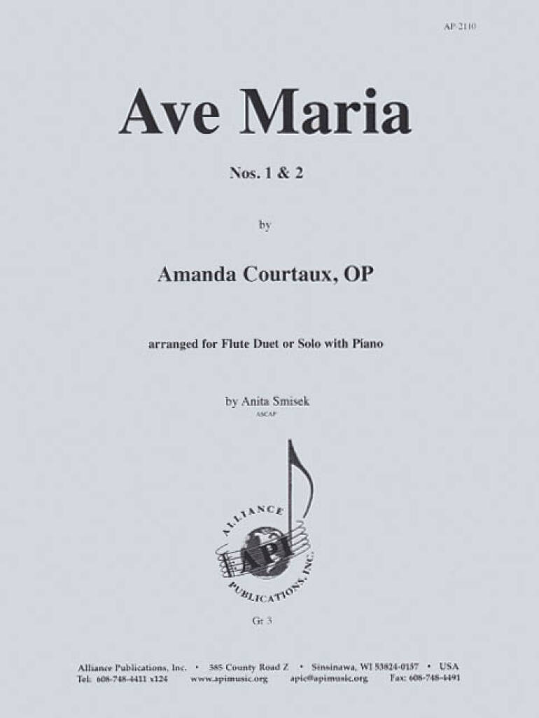 Ave Maria, N 1&2 - Fl 1-2-pno